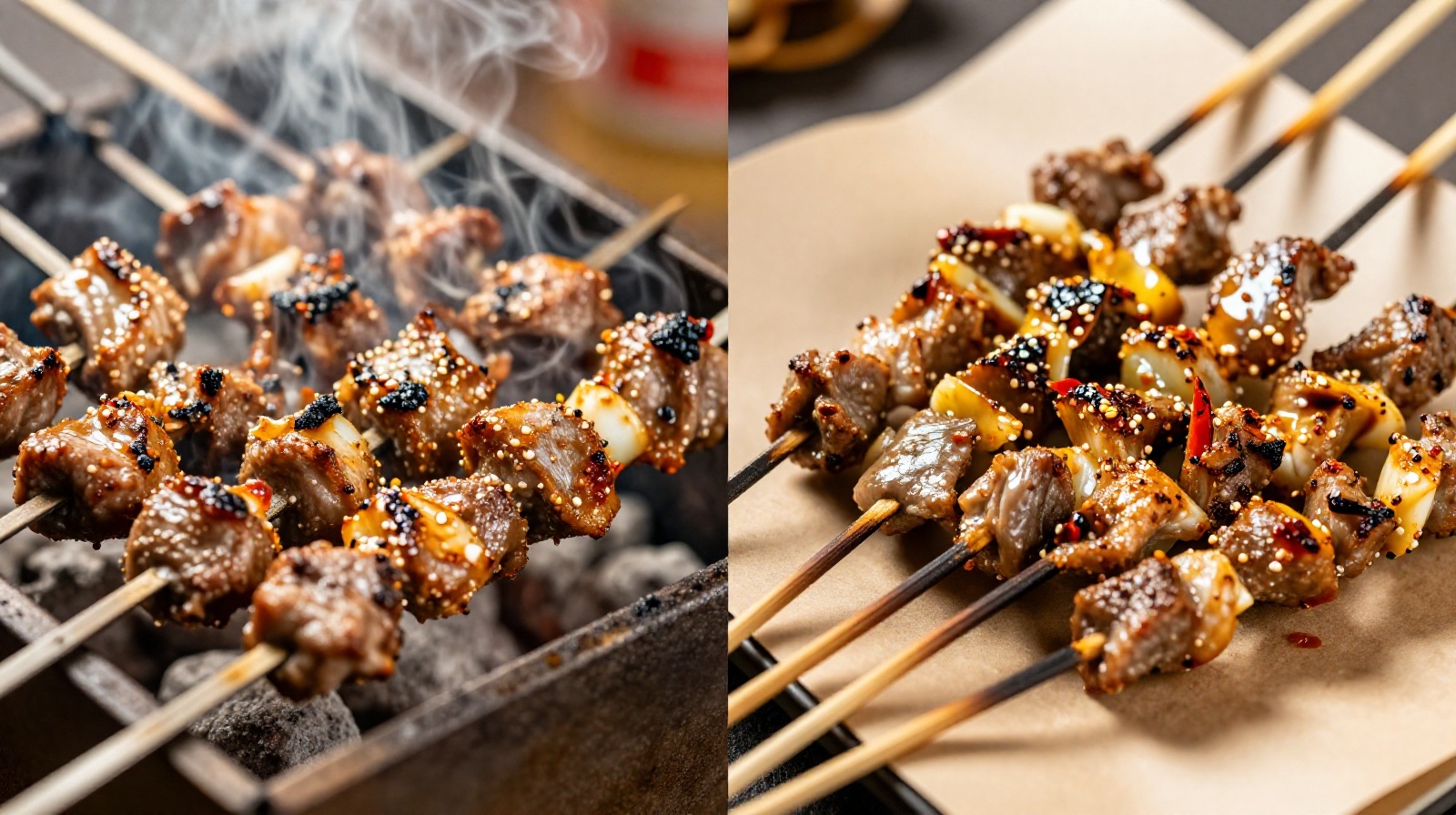 Variety of regional Chinese BBQ styles including Xinjiang lamb and Sichuan spice skewers