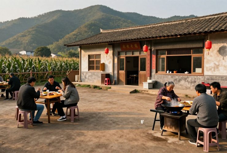 Exploring a 'Nongjiale': Where City Dwellers Hunt for Authentic Countryside Food
