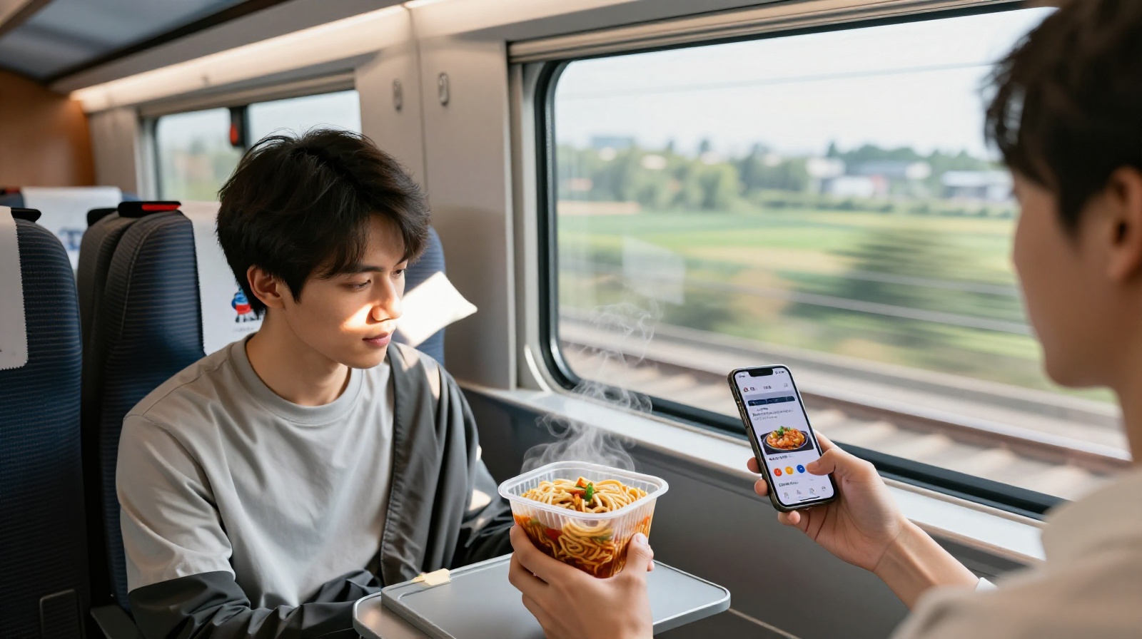 Eating in the Sky: Ordering High-Speed Rail Delivery Direct to Your Seat