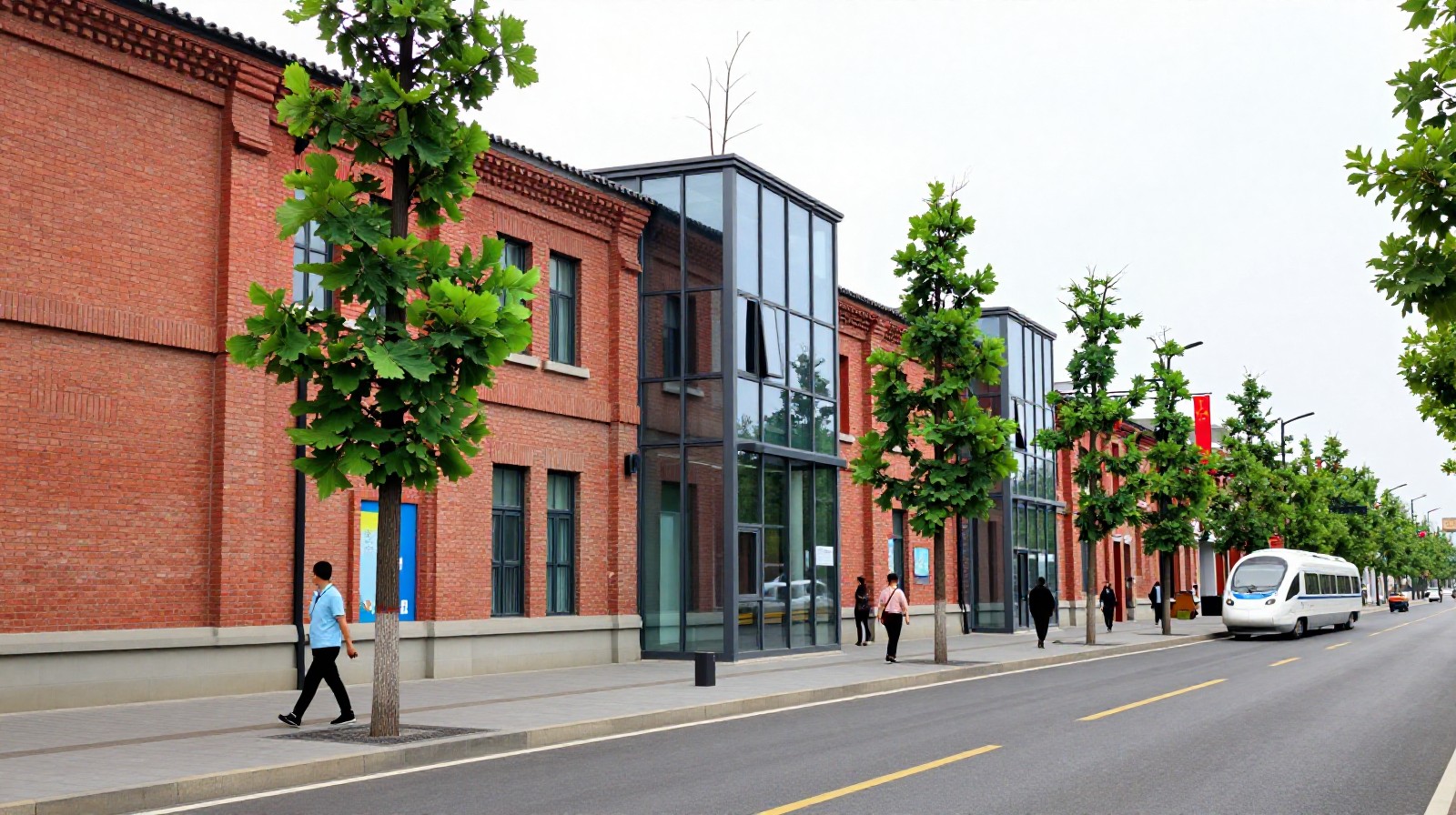 Renovated industrial buildings turned into cultural spaces in Datong