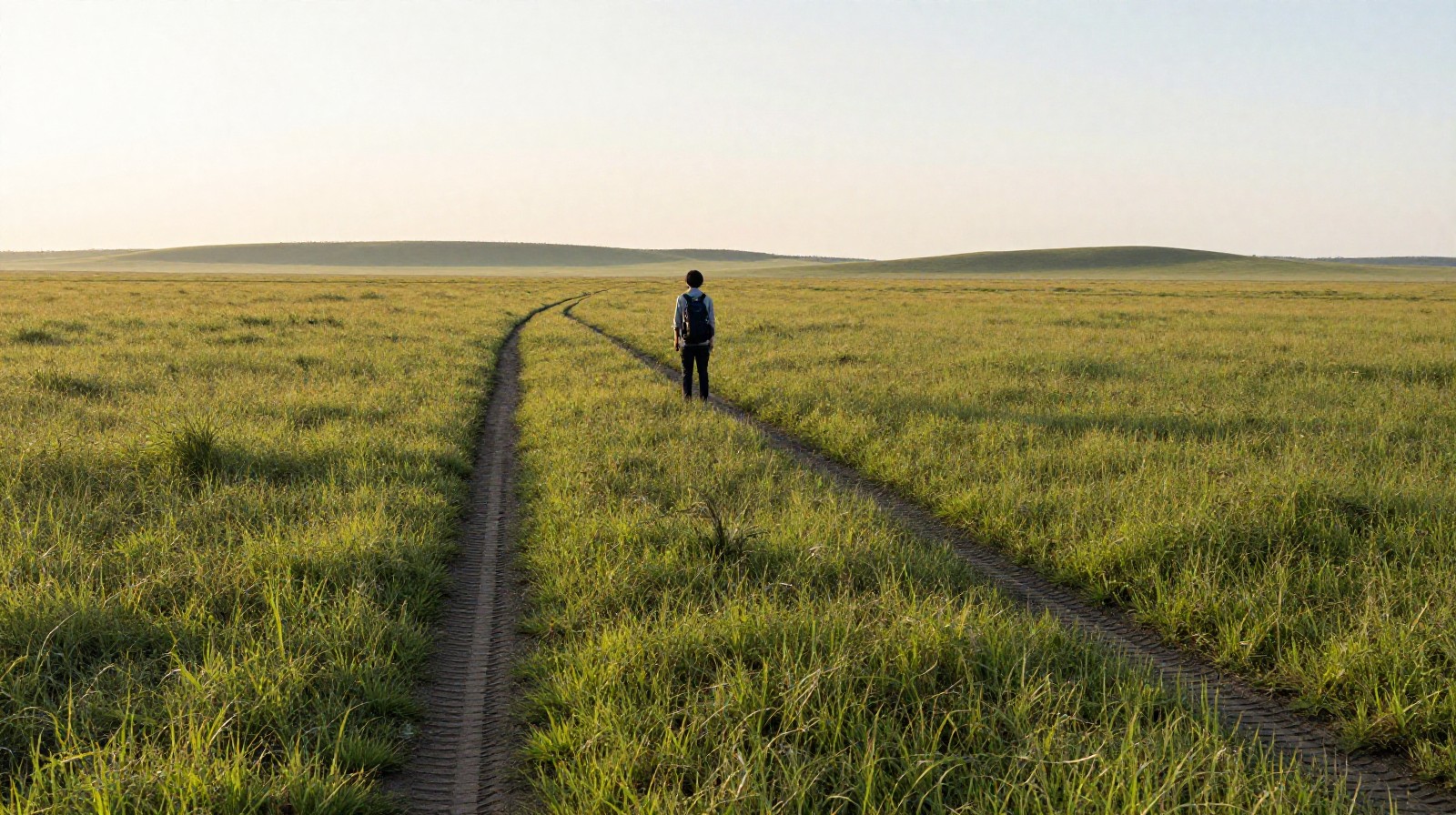 Pristine Inner Mongolian grasslands emphasizing eco-friendly travel and respect for nature