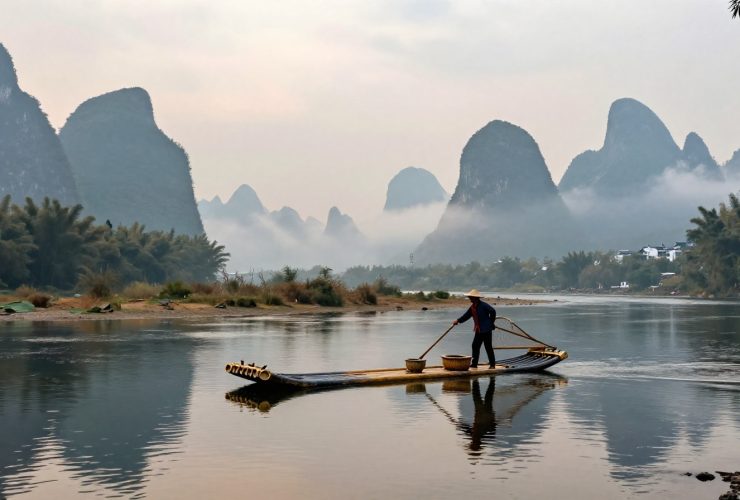 Rafting Through a Chinese Ink Painting: The Yangshuo Karst Route