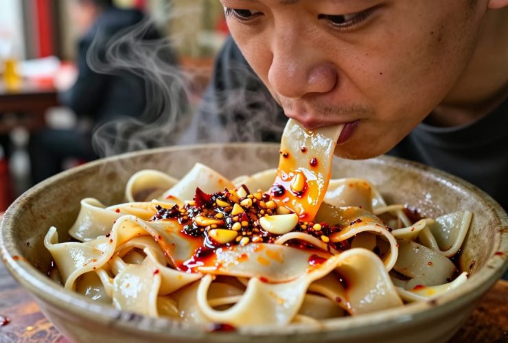 The 'Weird' Food Route of Shaanxi: Slurping Biangbiang Noodles Like a Local