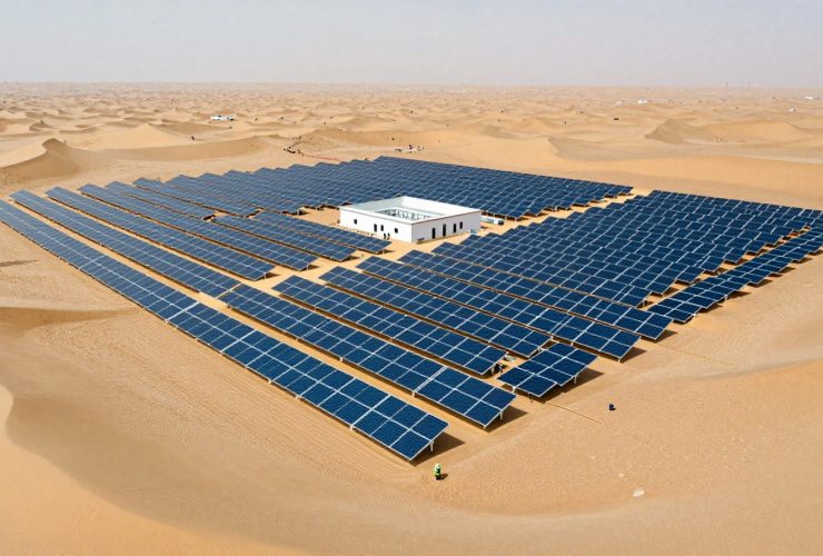 The Plan to Turn a Desert into a Giant Supercomputer and Solar Farm