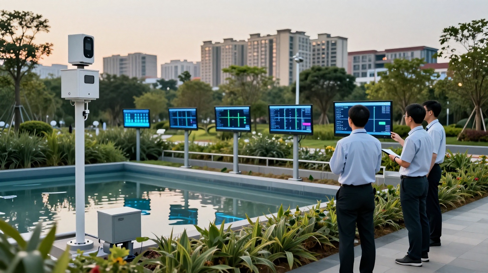 Smart sensors and monitoring systems used to manage water flow in China's sustainable Sponge City projects