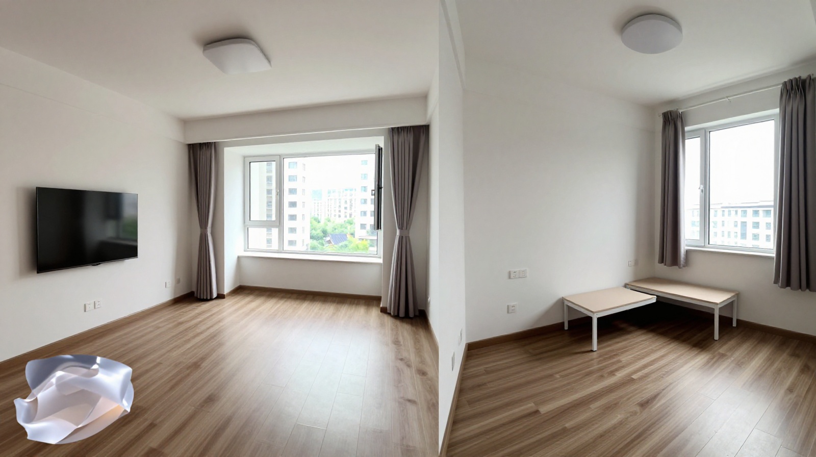 Comparison of rental apartments in Chengdu and Beijing showing size differences