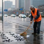 The Street Cleaner Who Writes Poetry on the Ground