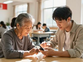 Bridging the Digital Divide: Young People Teaching Seniors to Use Smartphones