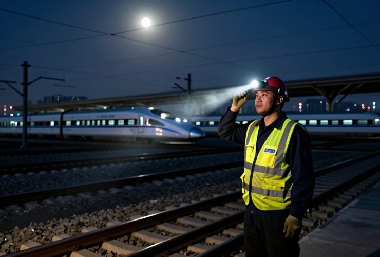 The Midnight Guardian: A Rail Worker's Night Shift on High-Speed Tracks