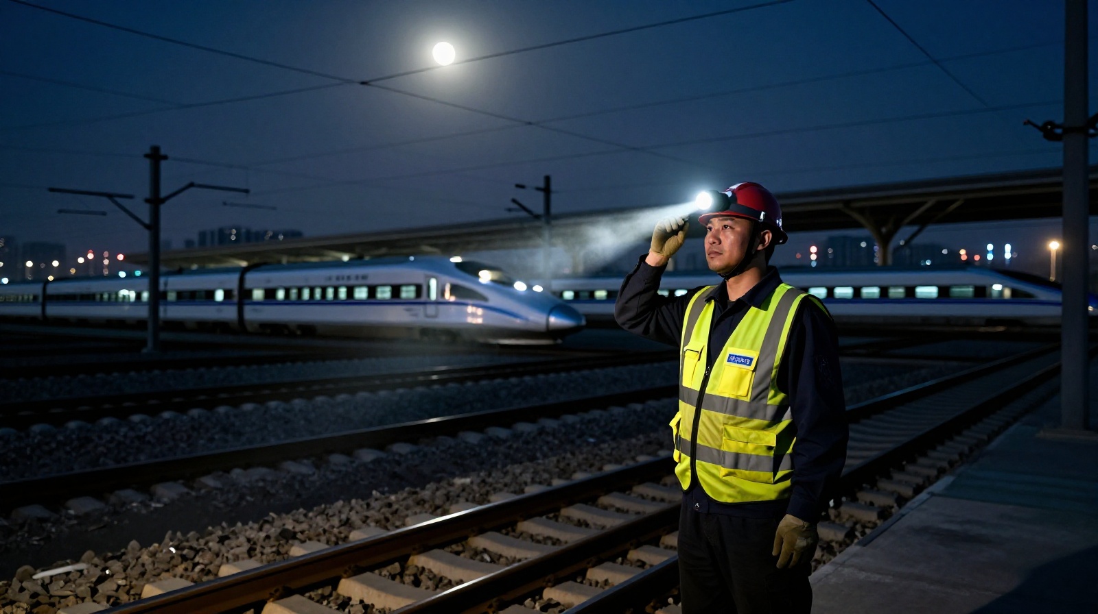 The Midnight Guardian: A Rail Worker's Night Shift on High-Speed Tracks