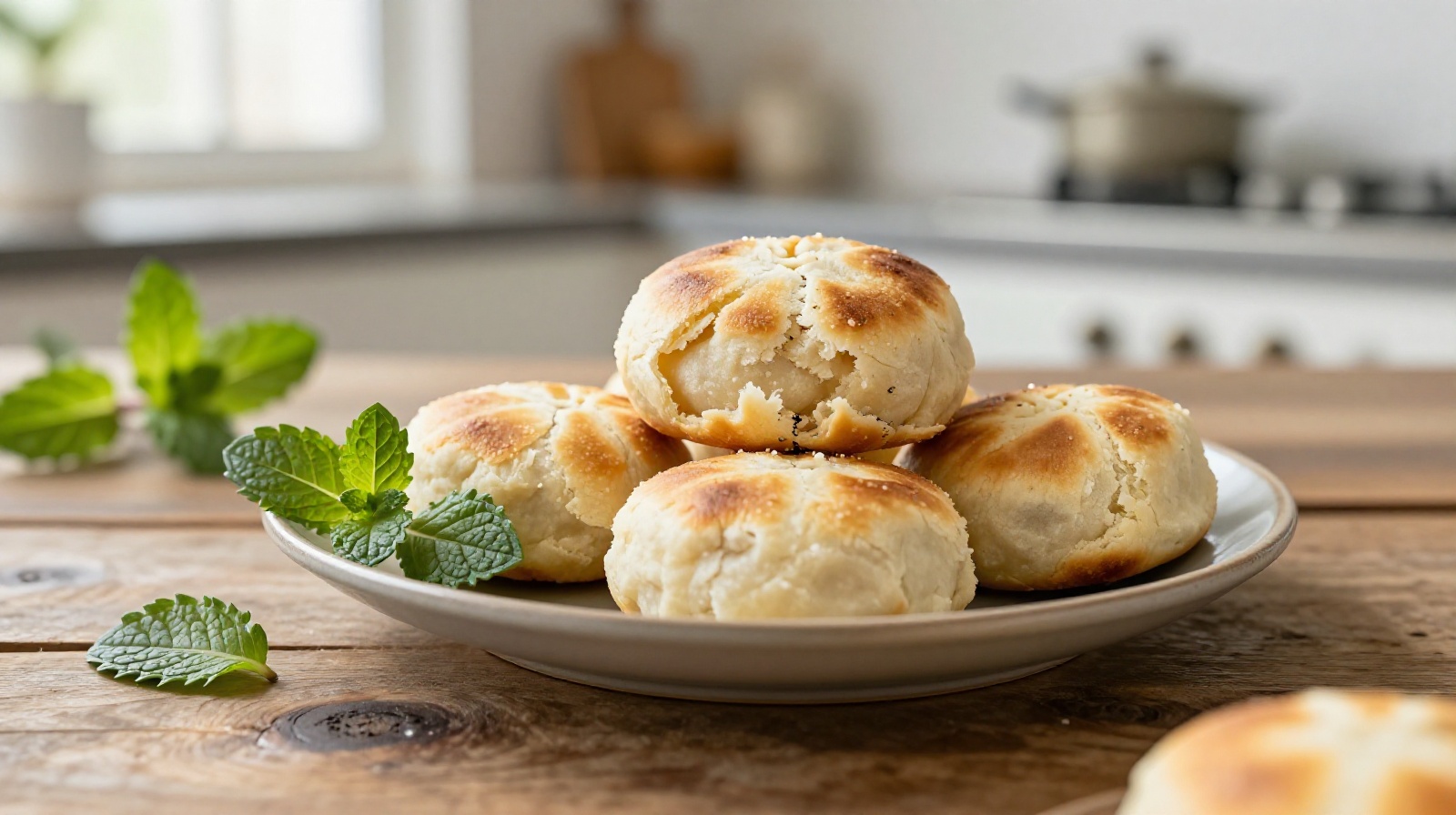 Golden fried rose cakes served as a traditional breakfast dish in Yunnan