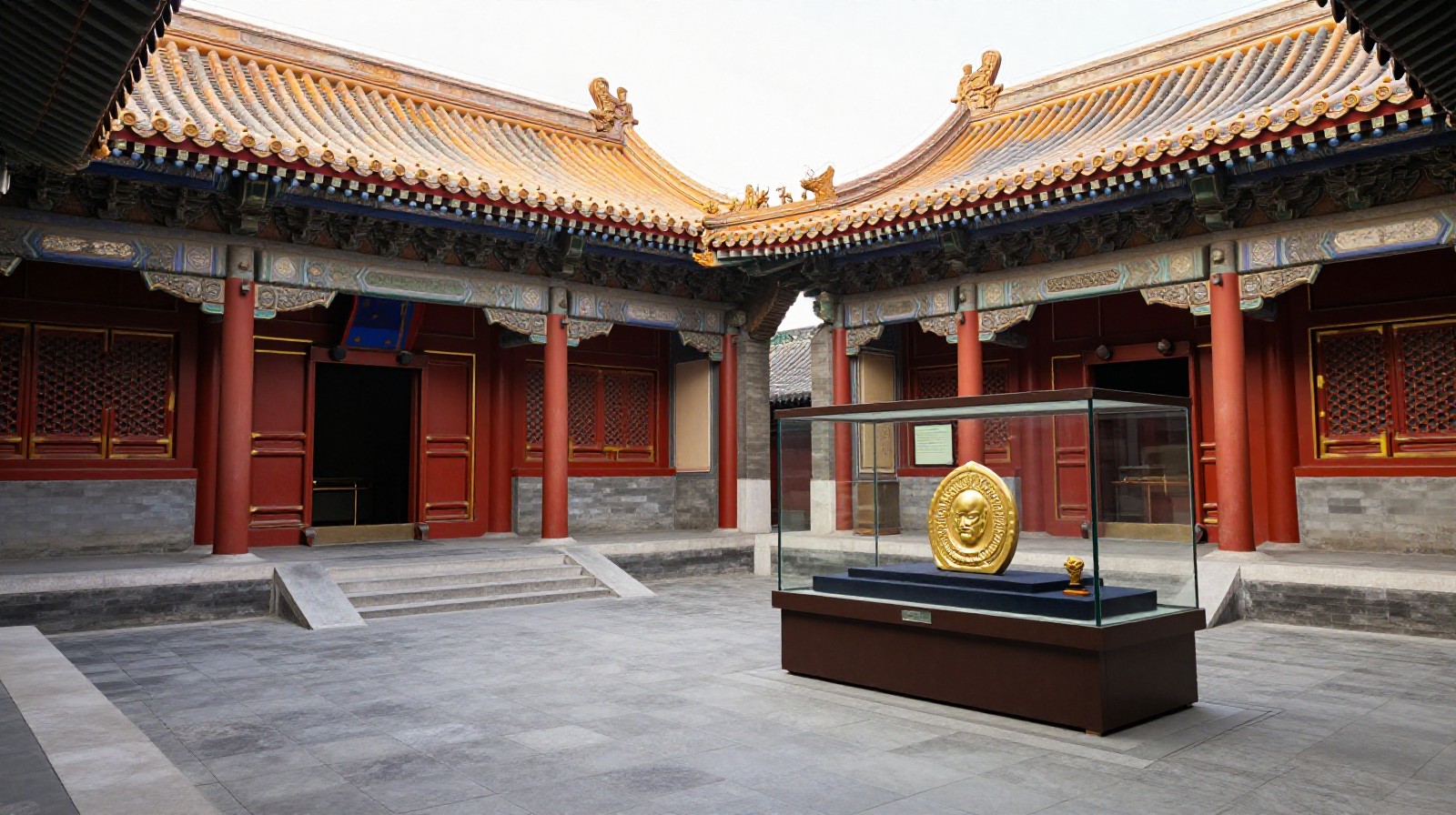 The sacred Famen Temple complex housing Buddha's finger bone relic