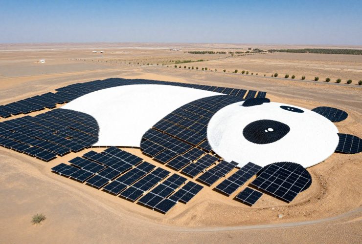 The Solar Farm Shaped Like a Panda (Yes, Really)