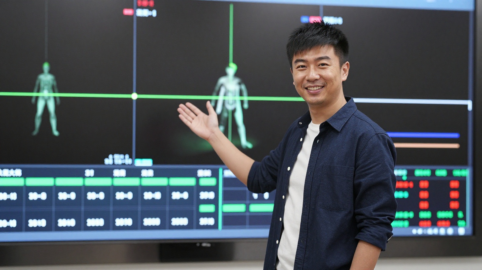 Young Chinese artisan Li Wei explains how motion capture technology transforms human movement into digital shadow puppet animations.