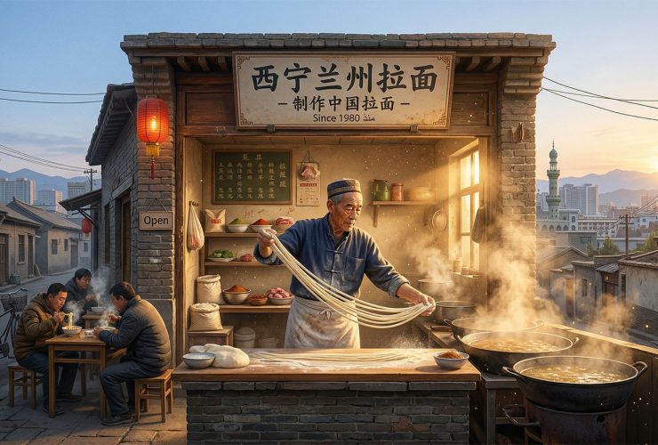 The Making of a Bowl of Hand-Pulled Noodles: A Day in the Life of a Qinghai Street Chef