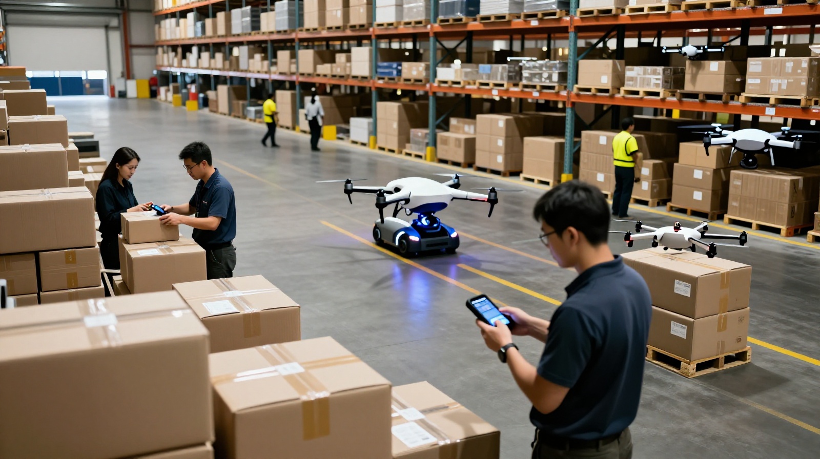 Automated logistics center in China highlighting the speed and efficiency behind e-commerce deliveries.