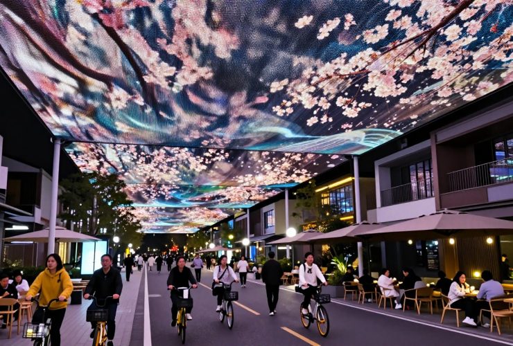 80,000 Screens: Walking Under Suzhou’s World-Biggest LED Canopy