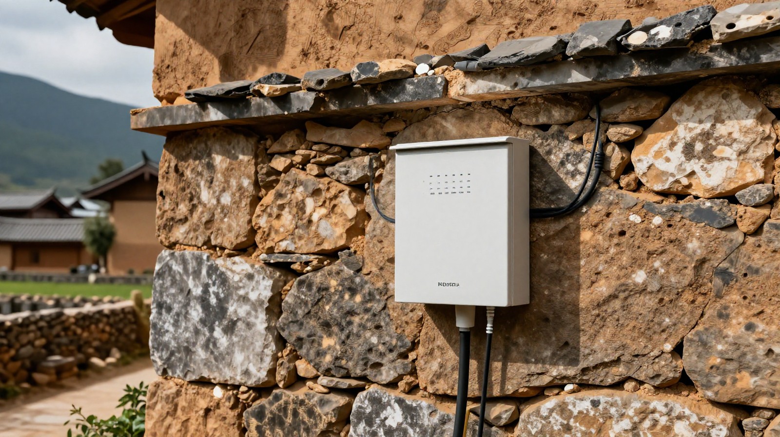 Modern internet infrastructure in a traditional Yunnan village