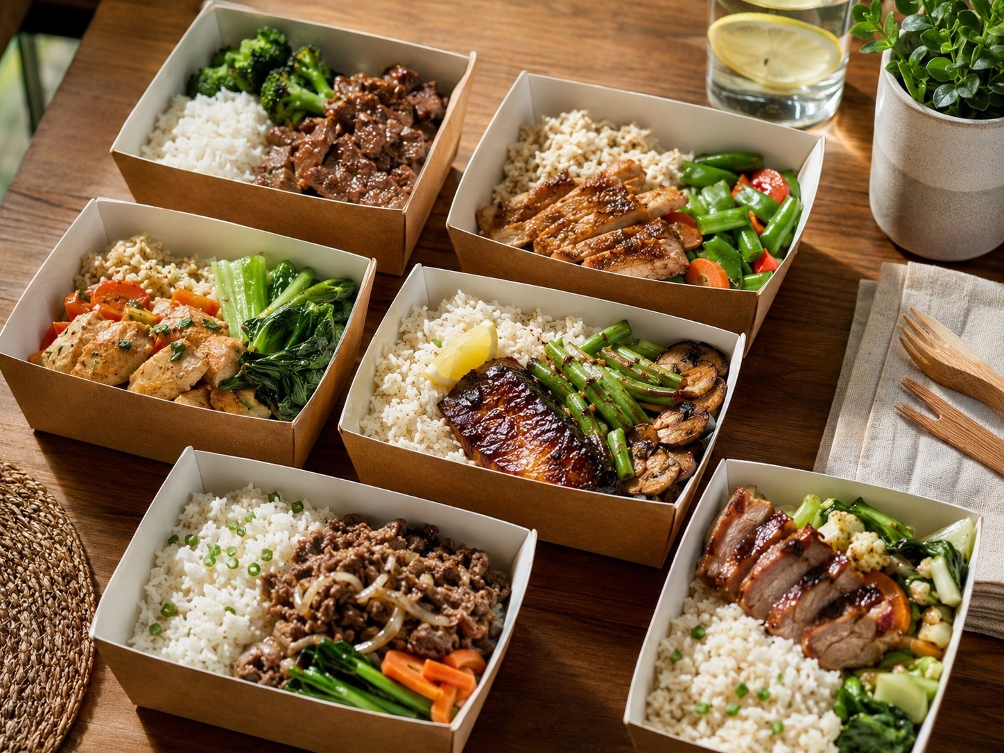 Variety of curated solo meal options available through Chinese delivery apps