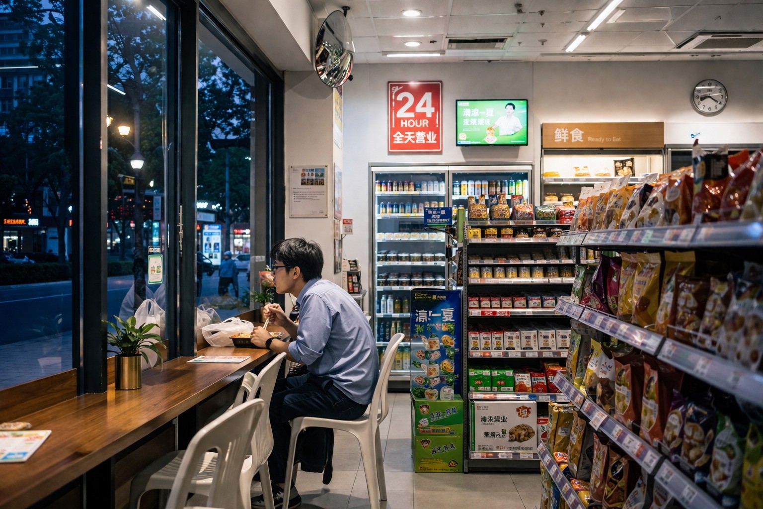 Late-Night Dinners: The Solitude and Warmth of China’s 24-Hour Convenience Stores