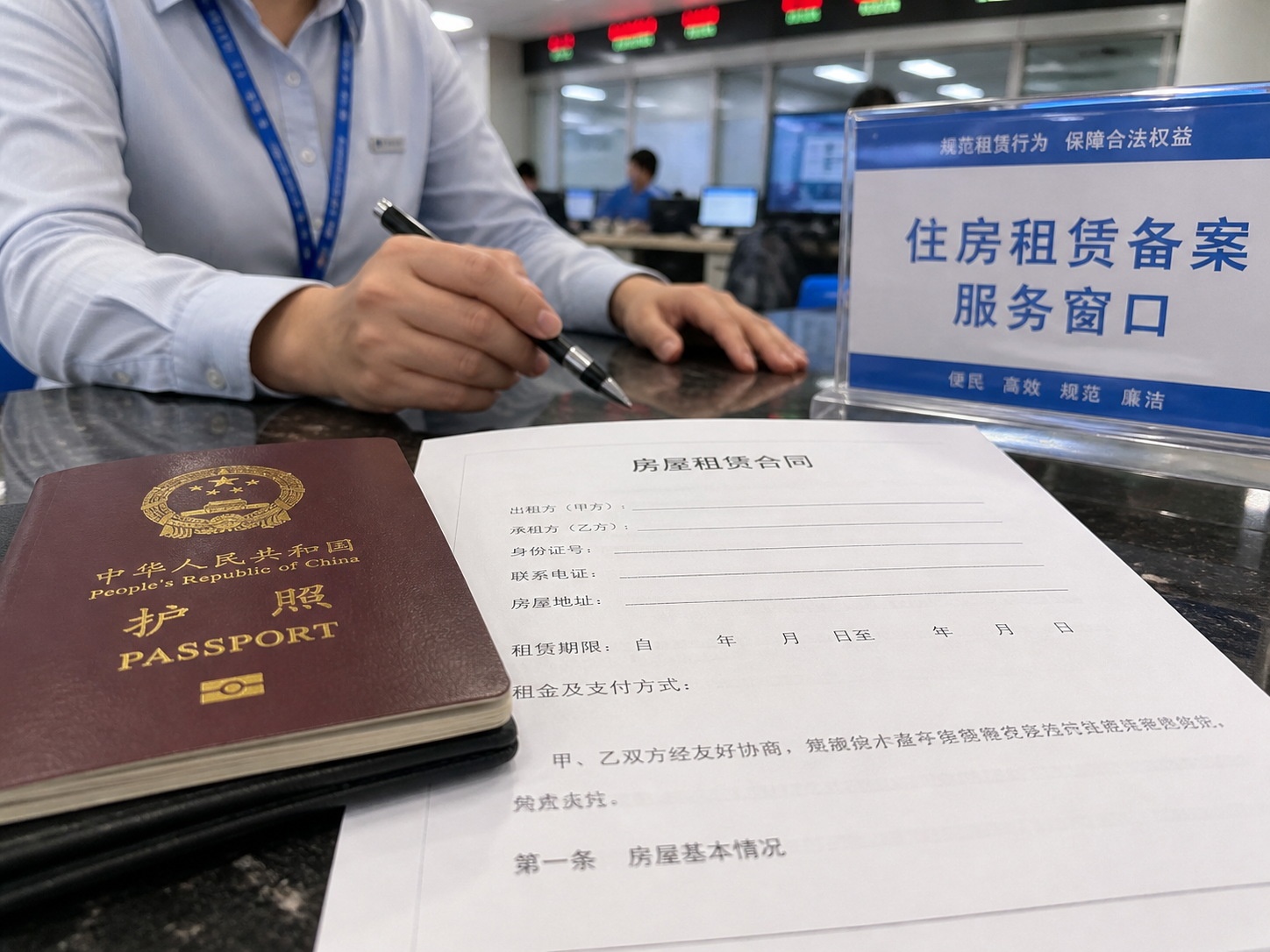 Documents required for internet installation in China: Passport and rental contract.