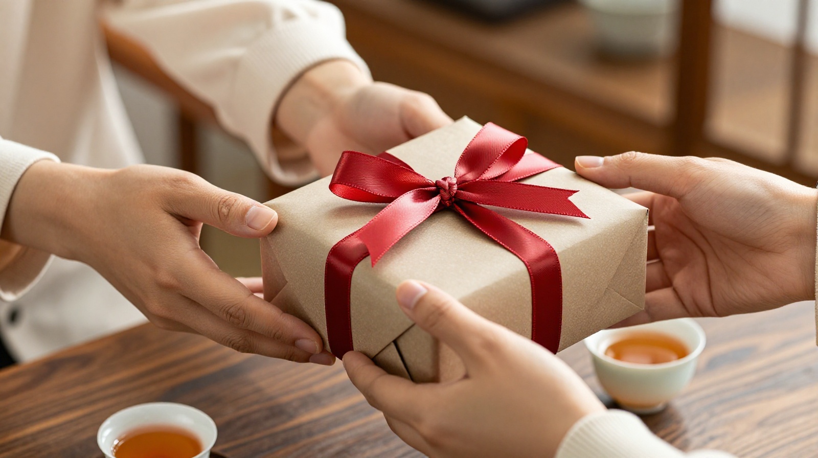 Exchanging gifts to express gratitude in Chinese social interactions