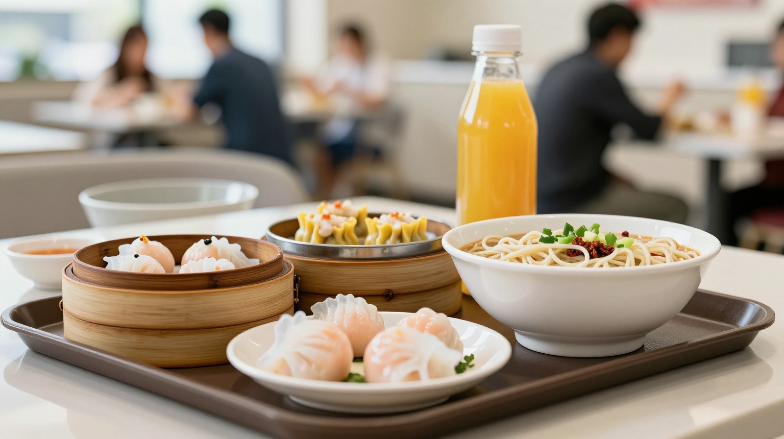 Delicious local Chinese dishes served at a highway rest stop