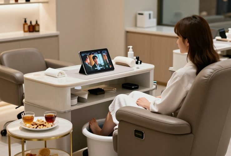 The 3-Hour Manicure: Why Chinese Nail Salons Offer Movies, Snacks, and Massages