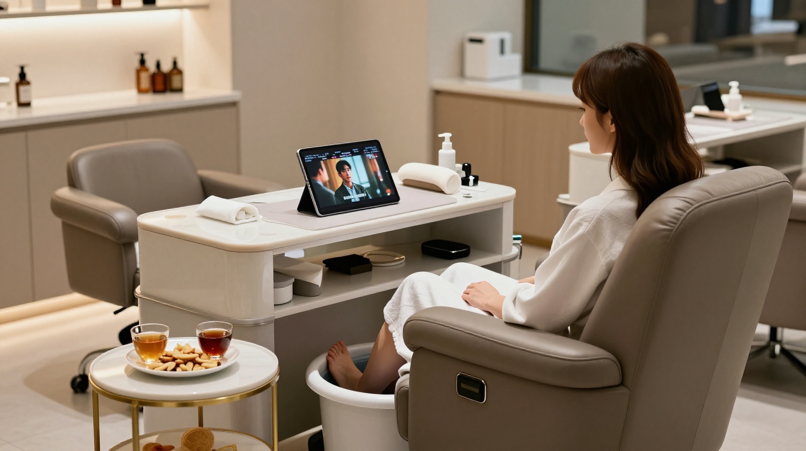 The 3-Hour Manicure: Why Chinese Nail Salons Offer Movies, Snacks, and Massages