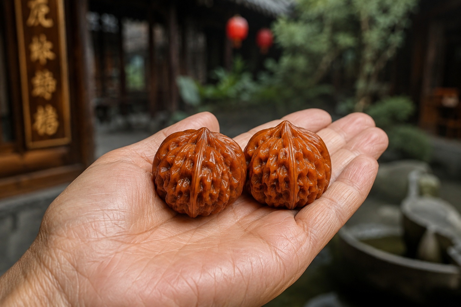 'Wenwan': The Art of Rubbing Walnuts Until They Shine Like Glass