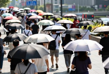 Umbrella Etiquette: Dancing Through Crowds Under the Summer Sun