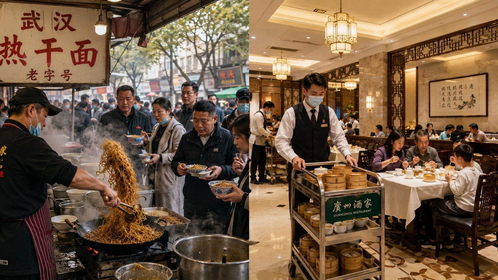 Breakfast as a City's Hidden Menu: A Showdown Between Wuhan Noodles and Cantonese Dim Sum