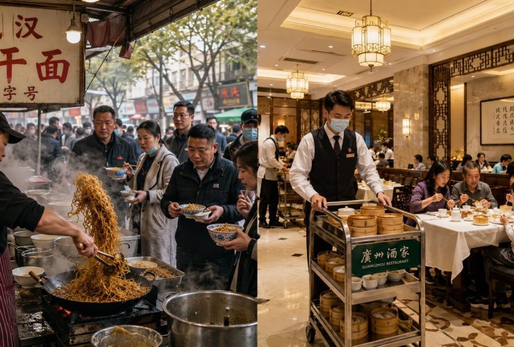 Breakfast as a City's Hidden Menu: A Showdown Between Wuhan Noodles and Cantonese Dim Sum