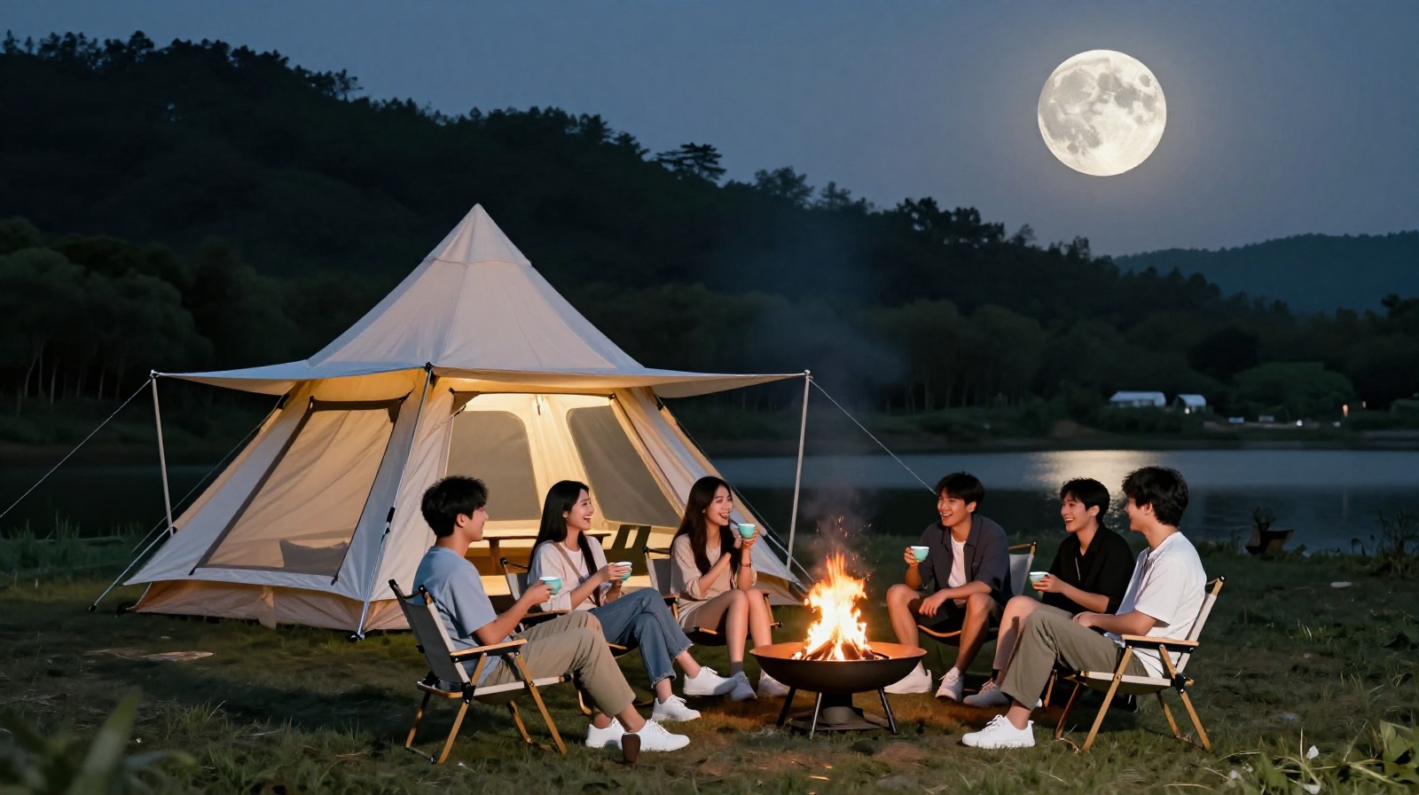More Than Mooncakes: How Young Chinese Are Celebrating Mid-Autumn in Campsites