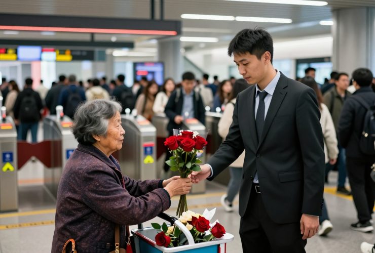 The Flower Auntie: Selling Romance at the Subway Exit During Rush Hour