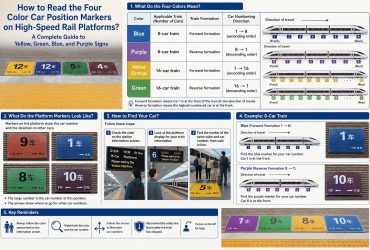 How to Read the Four-Color Floor Markers on Chinese High-Speed Rail Platforms? Understand Orange, Green, Blue, and Purple