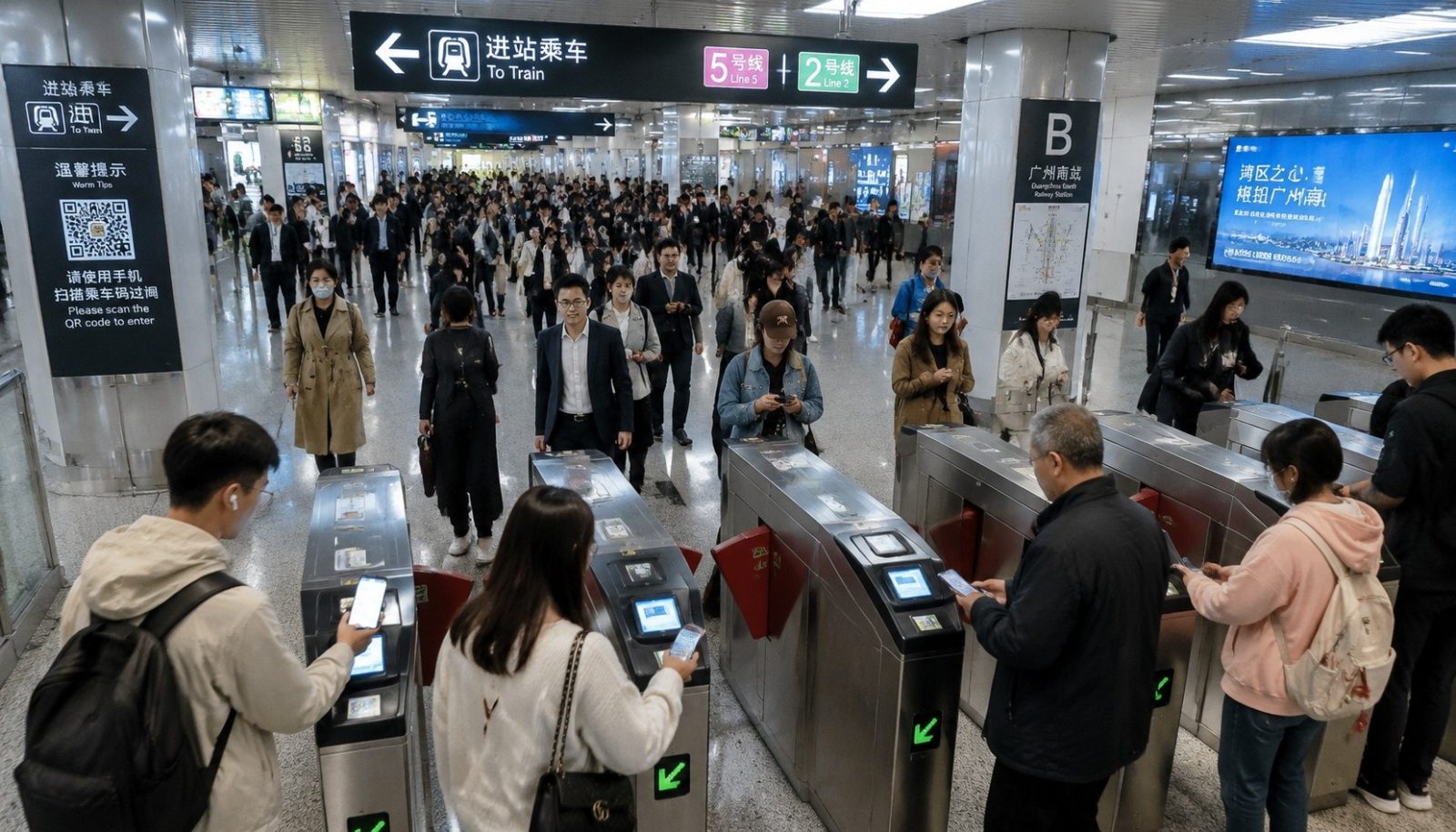 Scan to Ride: How Chinese Subways Move 200 Million People Daily