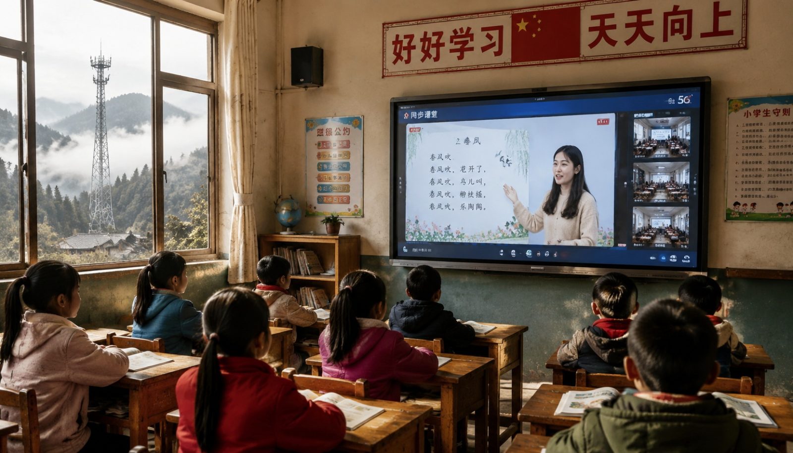5G for All: Online Classes in a Remote Mountain Primary School