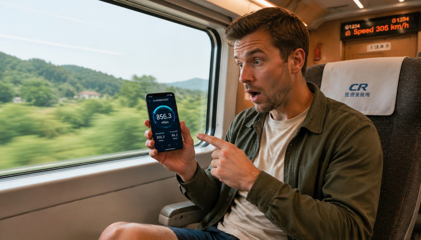 A British Blogger's Experience: The 5G Signal on China's High-Speed Rail Is Faster Than My Home Broadband