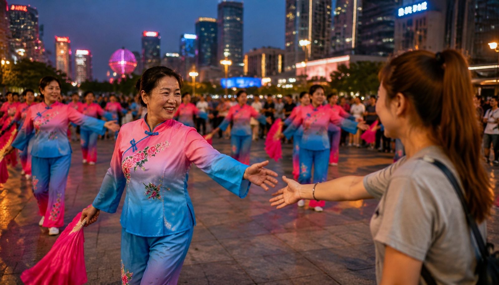 A Chinese Auntie Took Me to Square Dancing: This Is Real 'Community Socializing'