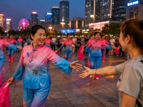 A Chinese Auntie Took Me to Square Dancing: This Is Real 'Community Socializing'