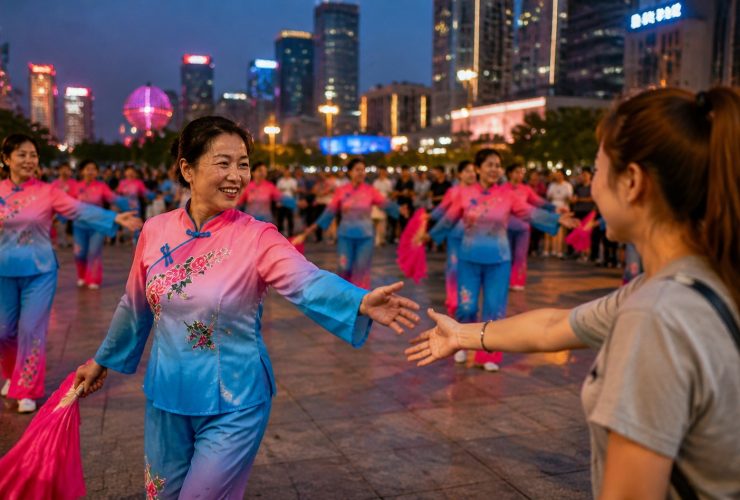 A Chinese Auntie Took Me to Square Dancing: This Is Real 'Community Socializing'