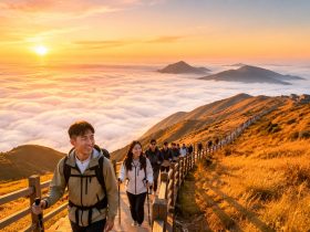 Wugong Mountain: The Golden Grassland Trek Above the Clouds