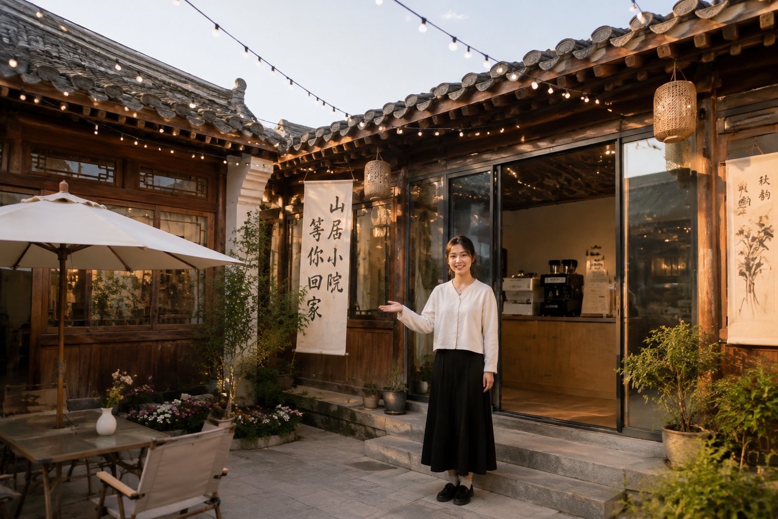 Traditional courtyard guesthouse in Chengde with a mix of Qing dynasty design and modern amenities