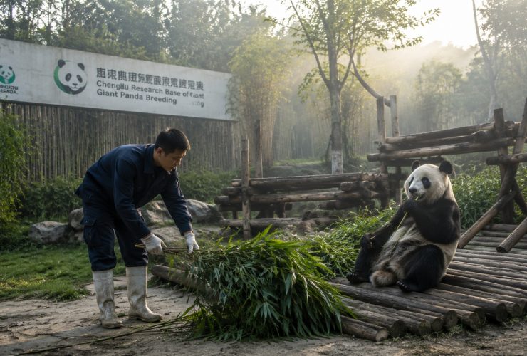 A Day at the Panda Base: Stories from Keepers and Tourists