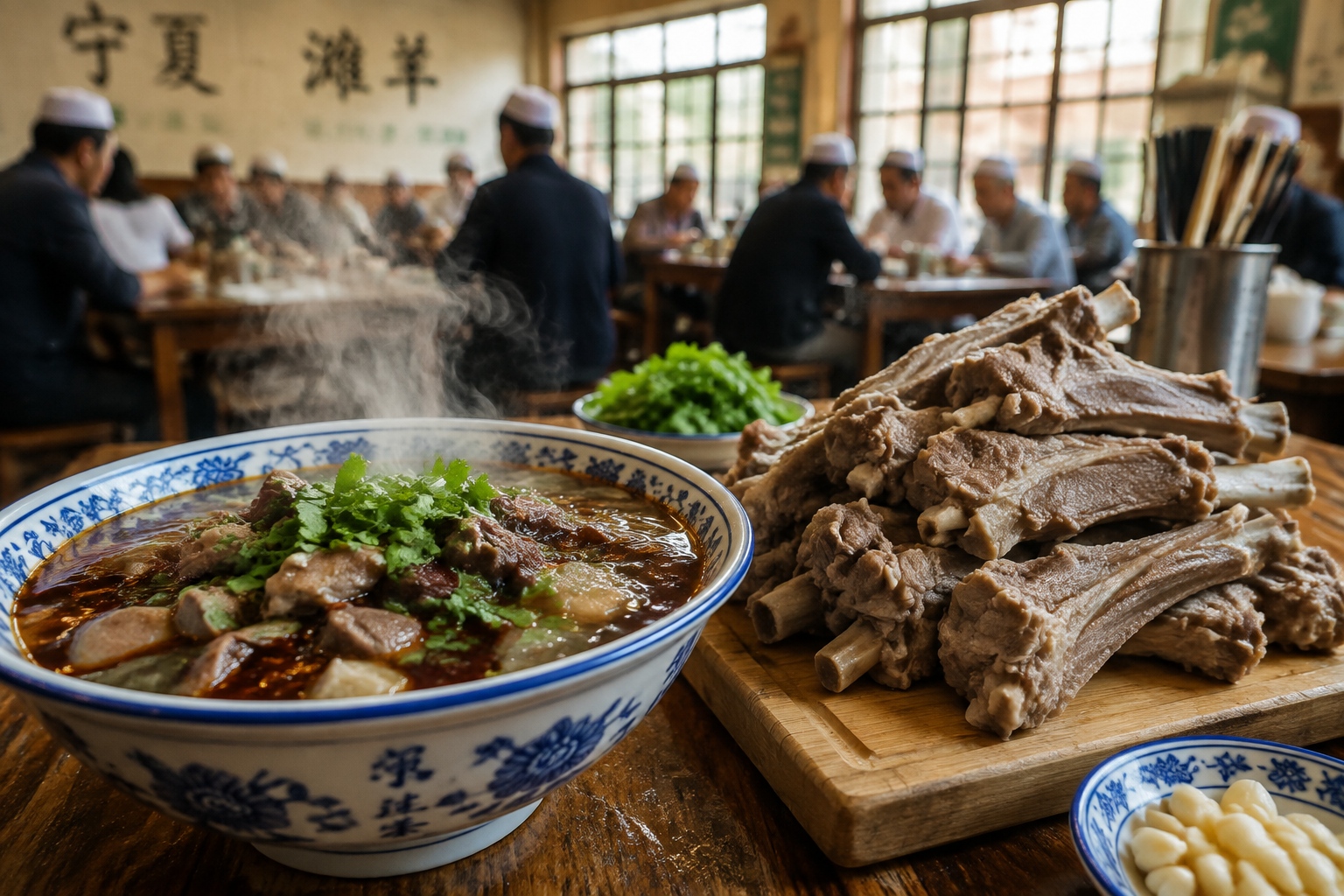 Ningxia's Hui Cuisine: Sheep Organ Soup and Hand-Grabbed Lamb