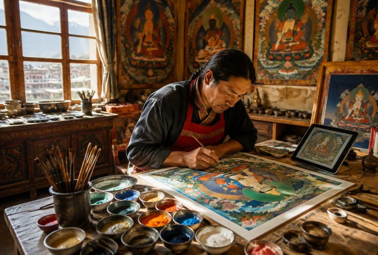 Thangka and Incense: Reviving Tibetan Handicrafts in the Modern Era