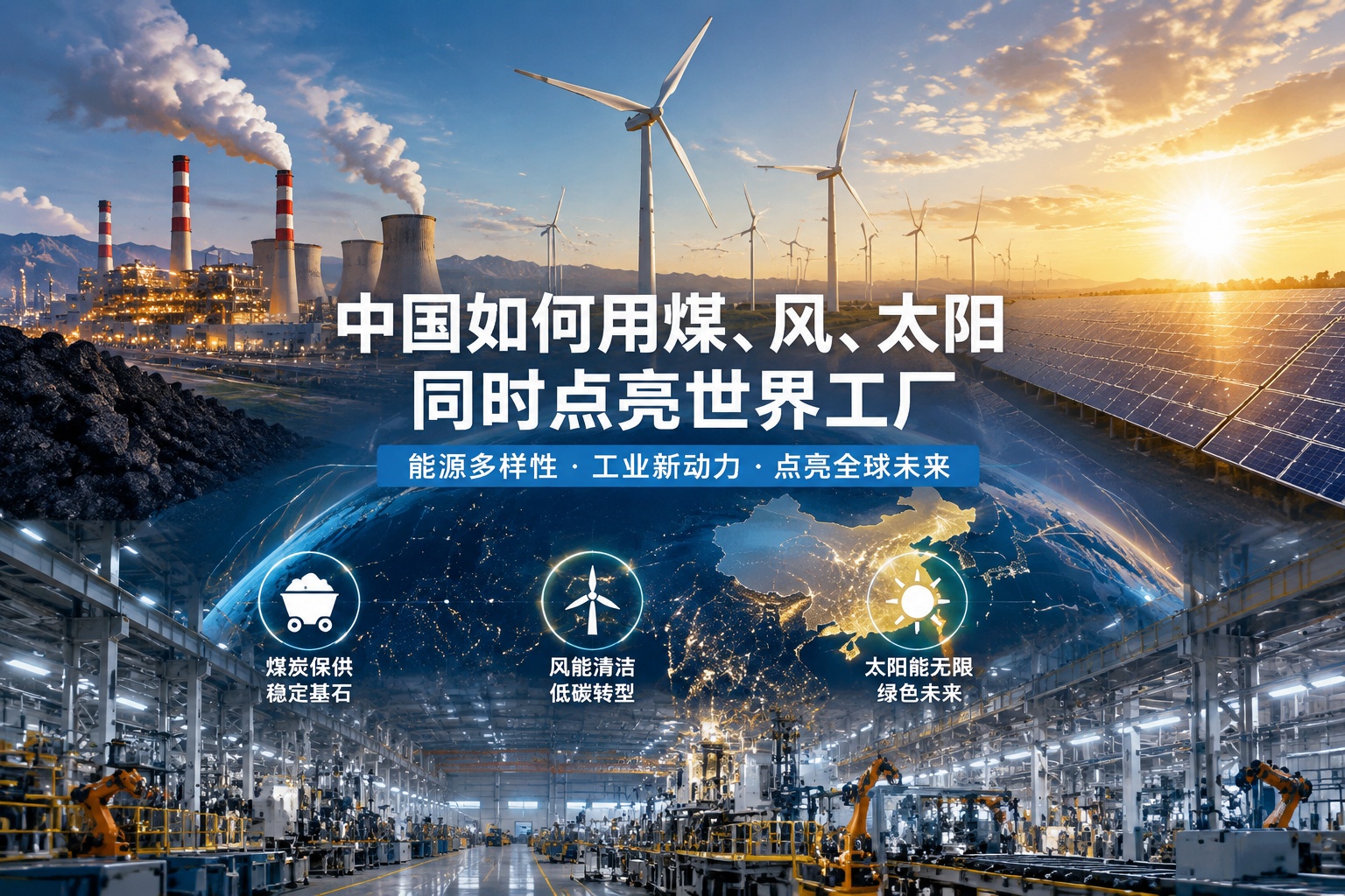 How China Lights Up the World’s Factory with Coal, Wind, and Sun