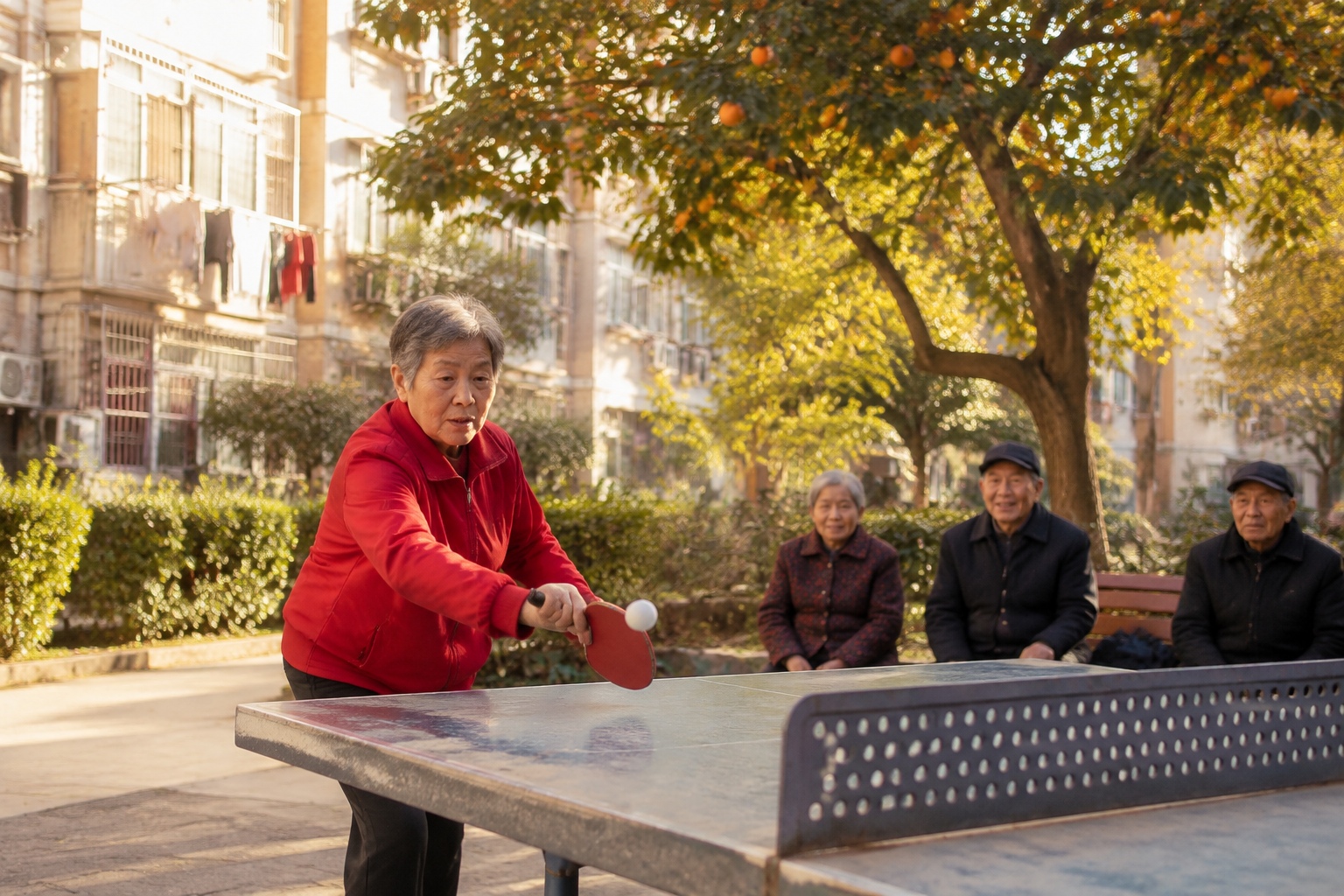 A Retired Worker's Table Tennis Life: Finding Purpose at the Community Table