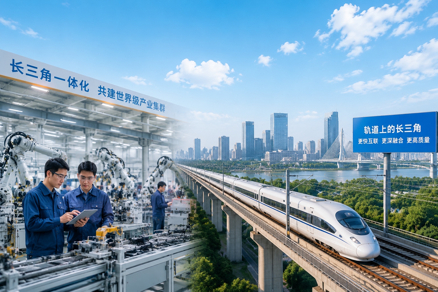Modern infrastructure and industrial zones in the Suzhou-Wuxi metropolitan area